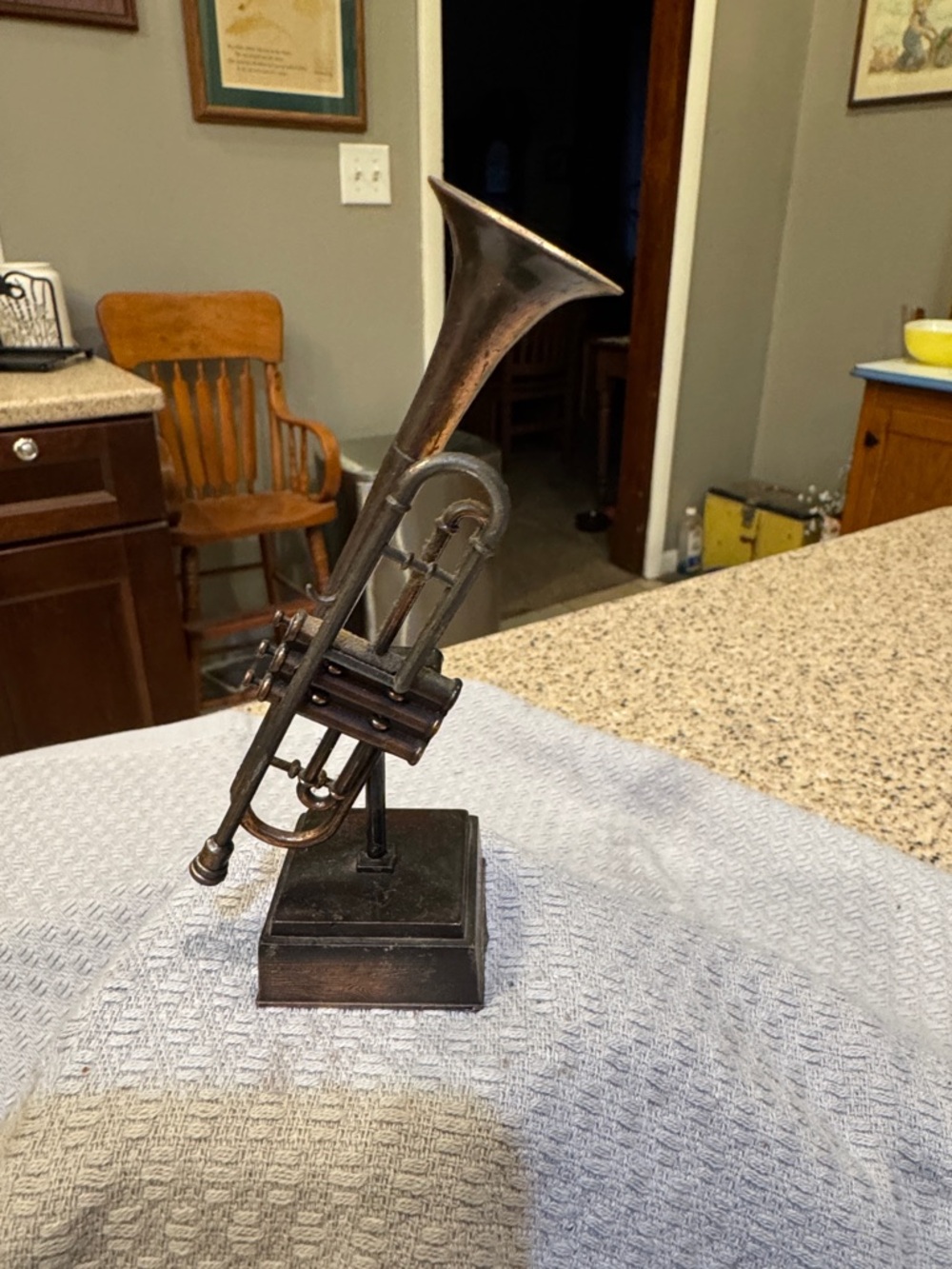 Trumpet Cast Iron Pencil Sharpener